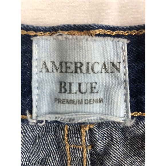 American Blue Premium Juniors Size 11 Denim Ripped Distressed Jeans - Picture 6 of 12